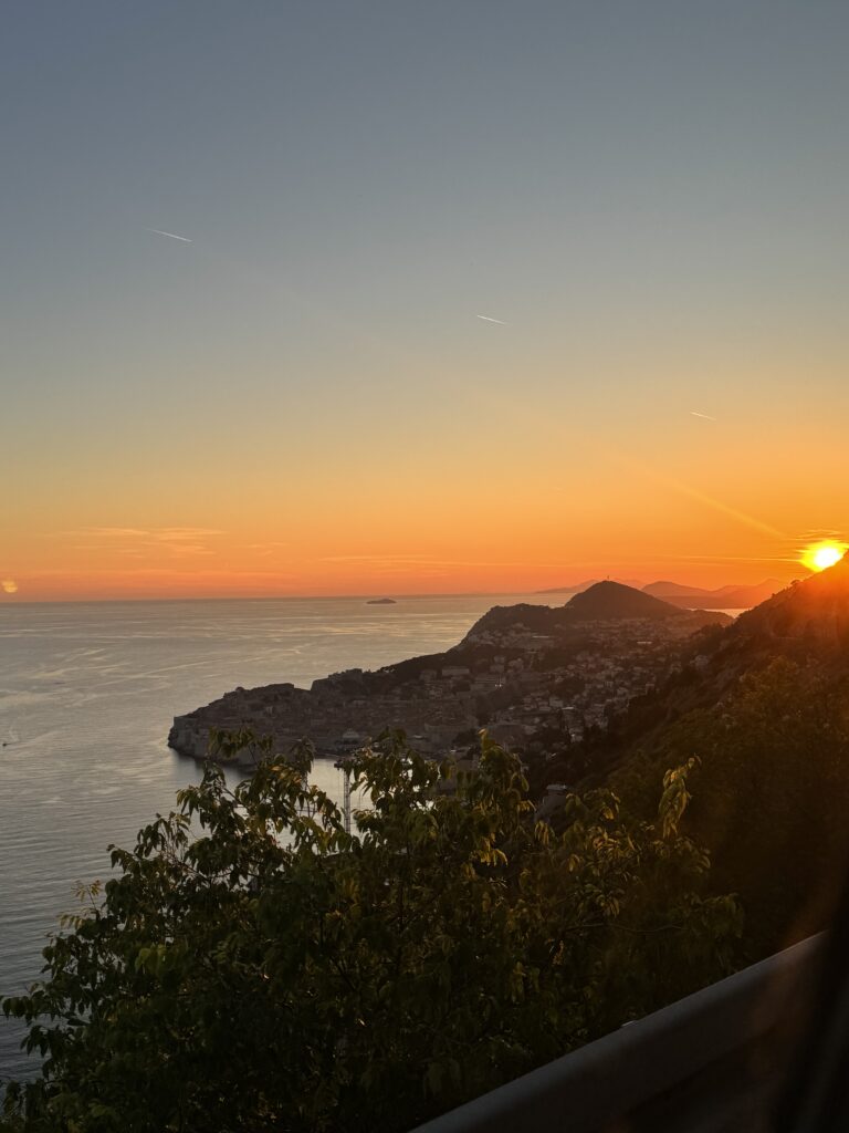 ドゥブロヴニクの夕日